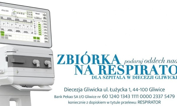 Diecezja gliwicka ufundowała respirator i zbiera na kolejny