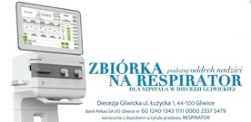 Diecezja gliwicka ufundowała respirator i zbiera na kolejny