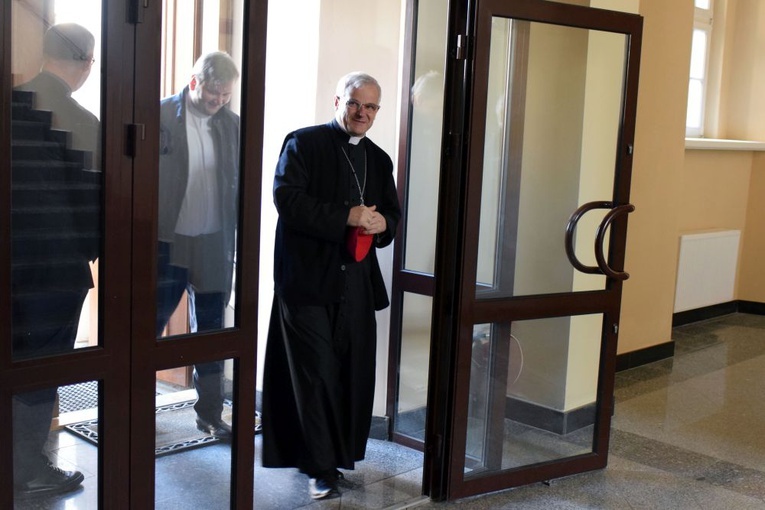 Wizyta bp. Marka Mendyka w Świdnickiej Kurii Biskupiej