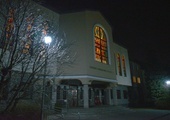 Kaplica Wyższego Seminarium Duchownego w godzinie wieczornej adoracji.