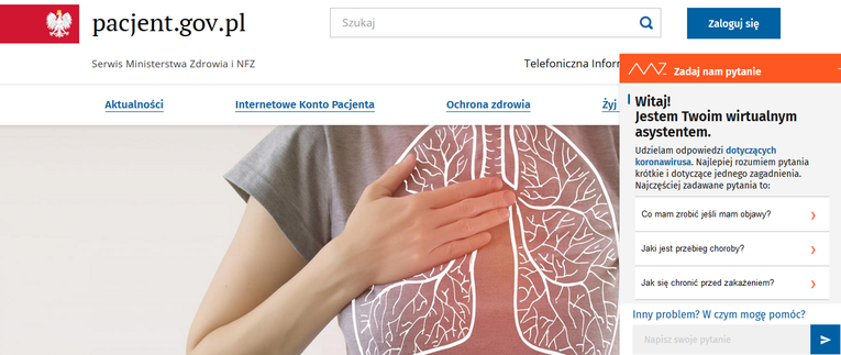 Ministerstwo Zdrowia uruchamia aplikację, która oceni ryzyko zakażenia koronawirusem