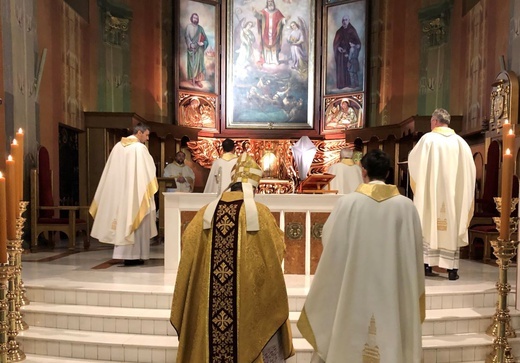 Liturgia Wielkiego Czwartku w katedrze św. Mikołaja - 2020