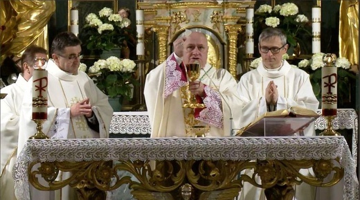 Liturgia Wigilii Paschalnej w konkatedrze w Żywcu - 2020