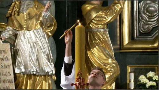 Liturgia Wigilii Paschalnej w konkatedrze w Żywcu - 2020
