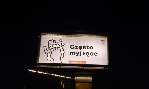 Śląskie. "Wszystko będzie dobrze". Plakaty i billboardy w Rybniku, Bielsku-Białej, Jastrzębiu i Piekarach Śląskich