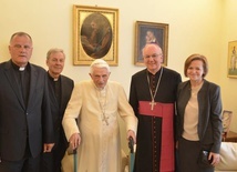Lubelska delegacja u papieża Benedykta XVI w 2018 roku.