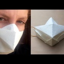 Surgical mask origami. Maseczka chirurgiczna origami.