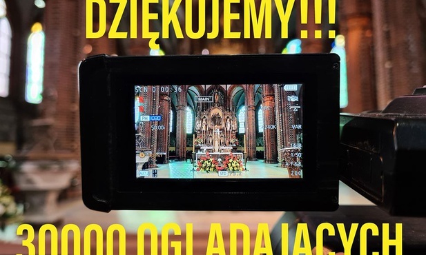 Ponad 30 tys. urządzeń codziennie odbierało transmisjęTriduum z katedry