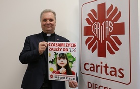 Ks. Robert Kowalski dziękuje wszystkim, którzy niosą pomoc potrzebującym i prosi o wsparcie Caritas.