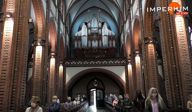 Gliwice. Msza za uczestników transmisji z katedry i TV Imperium
