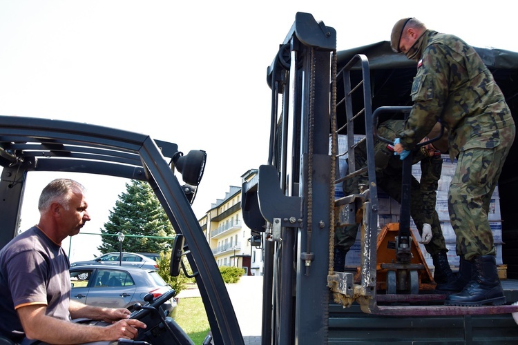 Transport żywności do DPS w Kurozwękach