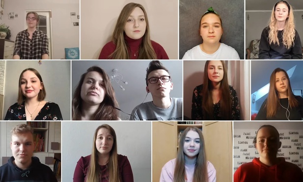 W projekt zaangażowana była młodzież z różnych stron diecezji. 