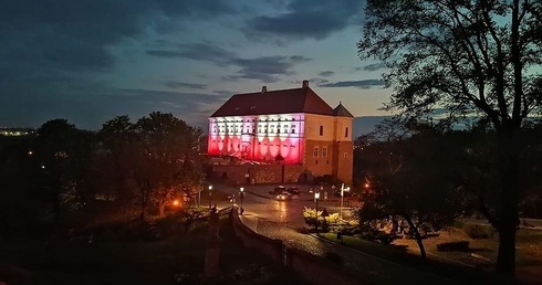 Illuminacja sandomierskiego zamku 