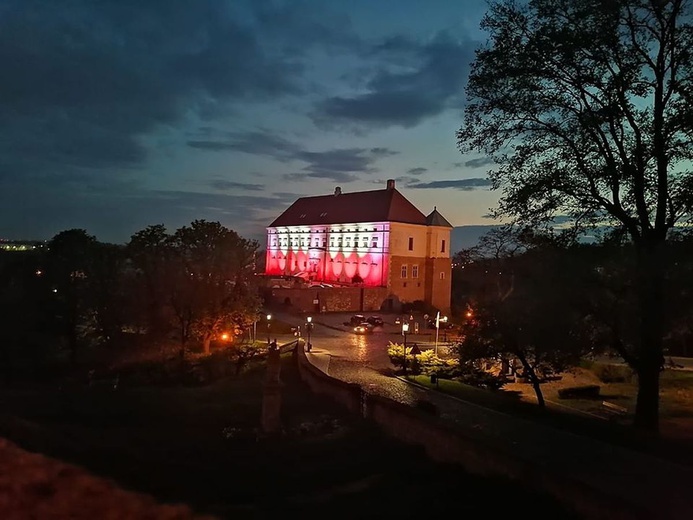 Illuminacja sandomierskiego zamku 