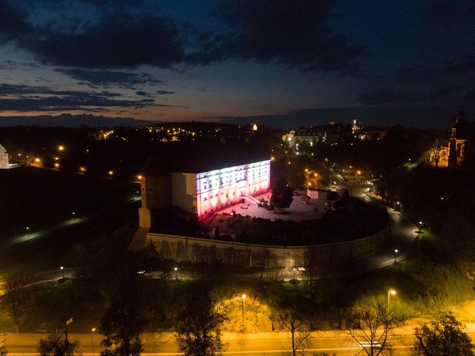 Illuminacja sandomierskiego zamku 