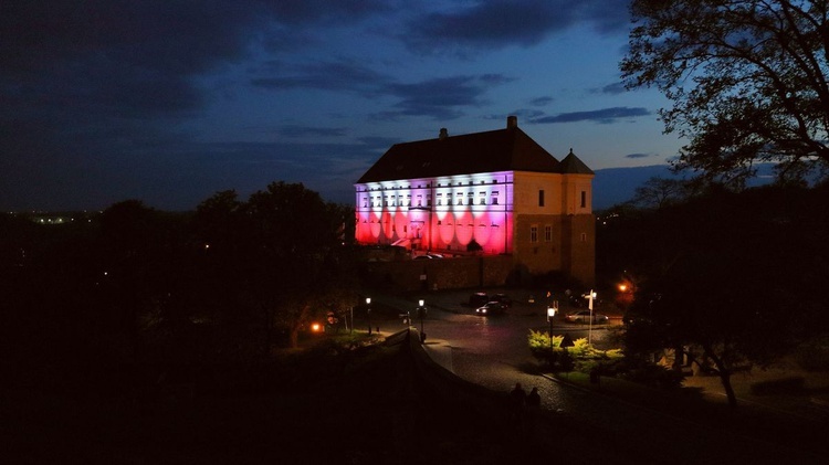 Illuminacja sandomierskiego zamku 