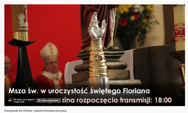 Chorzów. Uroczystość św. Floriana