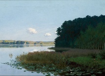 Na portalu Muzeum Narodowego można zobaczyć w dużym rozmiarze m.in. piękny obraz Stanisława Witkiewicza (1851–1915) „Jezioro z nenufarami”.