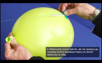 Jak wykonać balon o „napędzie rakietowym”