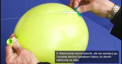 Jak wykonać balon o „napędzie rakietowym”