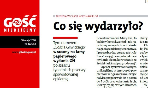 Diecezja gliwicka. 9. niedziela z ograniczeniami