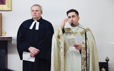 Jednym z ostatnich wydarzeń, które odbyły się w Wyższym Seminarium Duchownym w Elblągu przed zmianą sytuacji społecznej, były nieszpory ekumeniczne. Diakon Michał Semeniuk prowadził wtedy modlitwy.