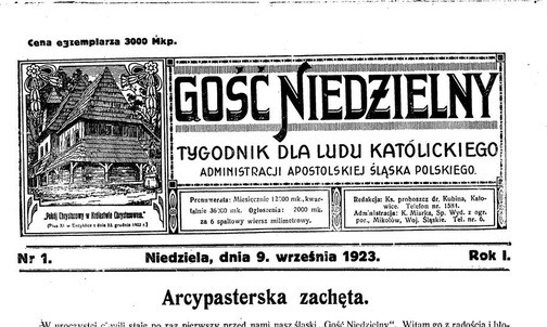 100 lat temu ks. August Hlond powołał do życia „Gościa Niedzielnego”