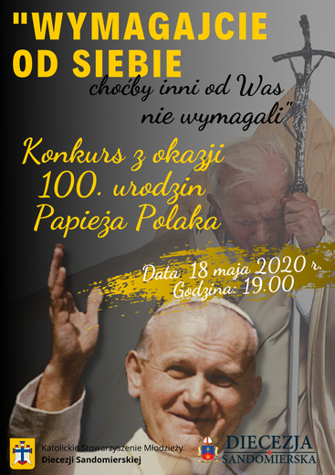 Konkurs z okazji papieskiej rocznicy 