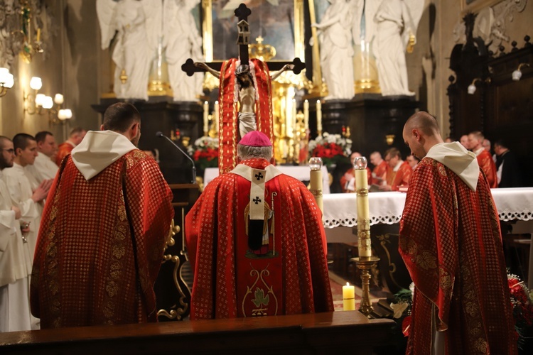 Msza św. w kościele na Skałce