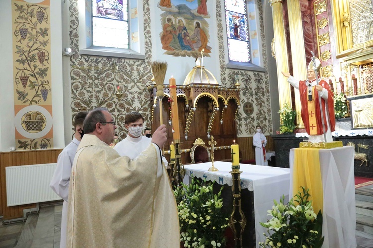 Zaborów. Poświęcenie figury św. Jana Pawła II