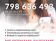 Polskie Stowarzyszenie Obrońców Życia Człowieka uruchomiło telefon zaufania dla kobiet w nieplanowanej ciąży