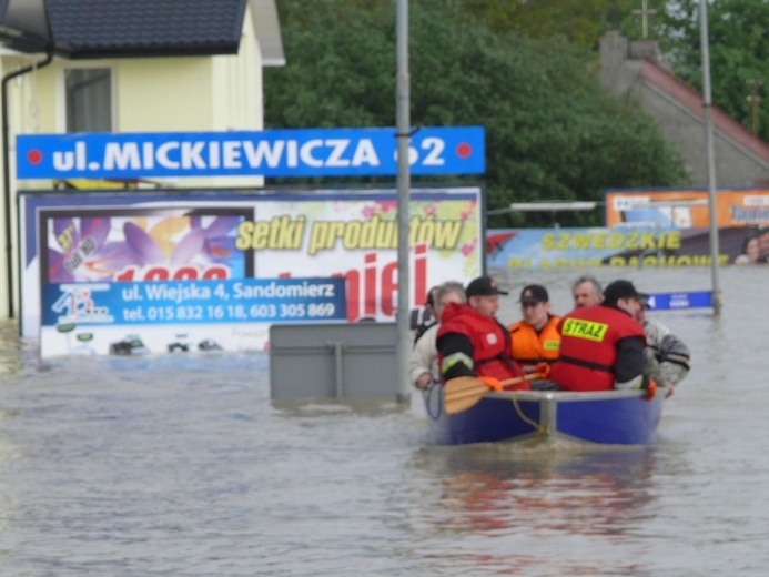 Sandomierz 2010. To była wielka powódz. 