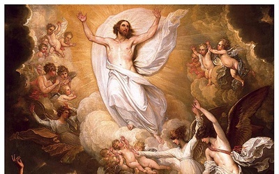 Benjamin West "Wniebowstąpienie"; olej na płótnie, Muzeum Sztuki, Denver