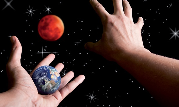 Mars jest planetą  bardzo podobną do Ziemi.