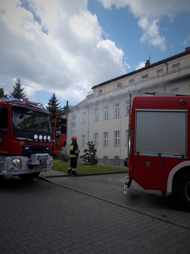 Akcja strażaków w Szpitalu Miejskim nr 4 w Gliwicach