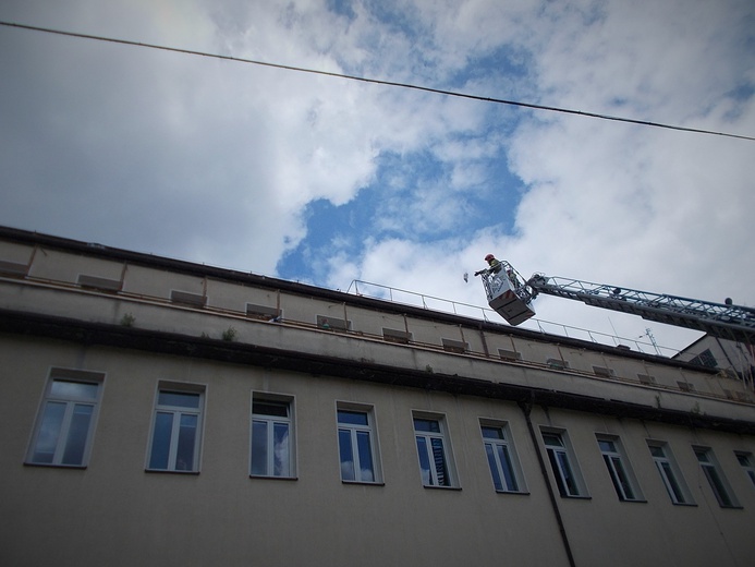 Akcja strażaków w Szpitalu Miejskim nr 4 w Gliwicach