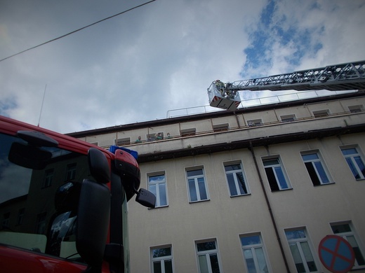 Akcja strażaków w Szpitalu Miejskim nr 4 w Gliwicach