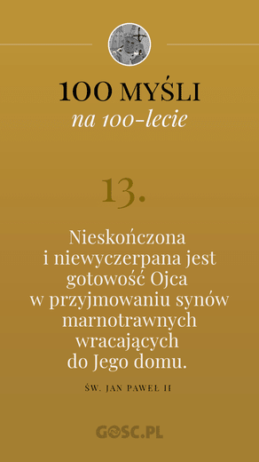 100 myśli na 100-lecie urodzin Jana Pawła II