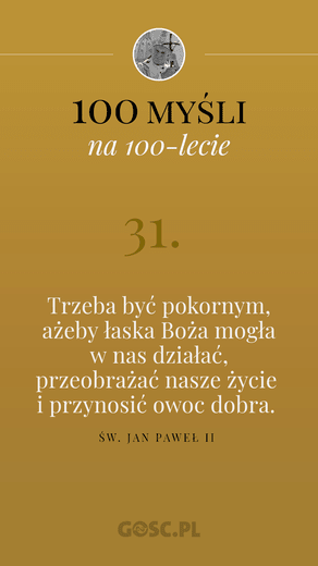 100 myśli na 100-lecie urodzin Jana Pawła II