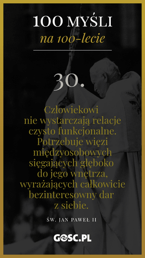 100 myśli na 100-lecie urodzin Jana Pawła II