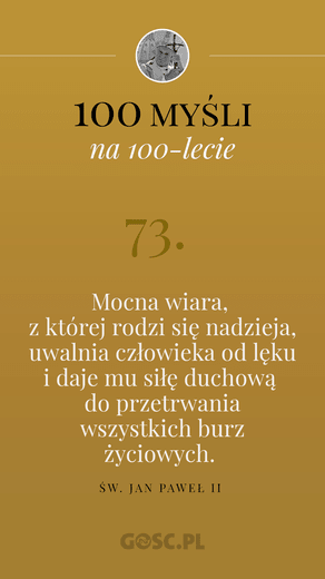 100 myśli na 100-lecie urodzin Jana Pawła II