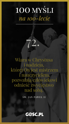 100 myśli na 100-lecie urodzin Jana Pawła II