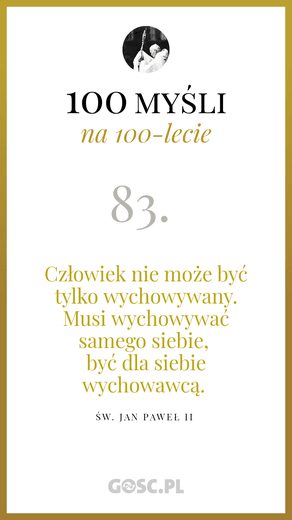100 myśli na 100-lecie urodzin Jana Pawła II