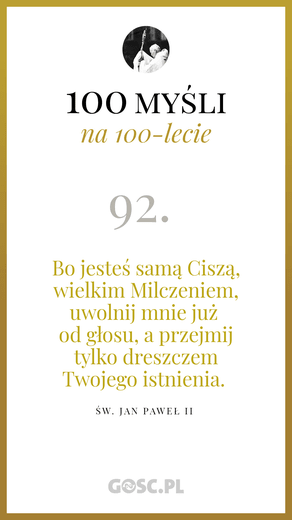 100 myśli na 100-lecie urodzin Jana Pawła II