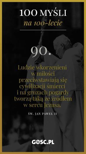 100 myśli na 100-lecie urodzin Jana Pawła II