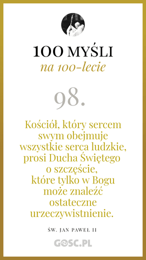 100 myśli na 100-lecie urodzin Jana Pawła II