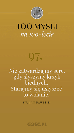 100 myśli na 100-lecie urodzin Jana Pawła II