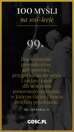 100 myśli na 100-lecie urodzin Jana Pawła II