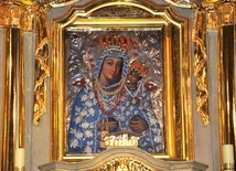 Cudowny obraz Matki Bożej Szkaplerznej.