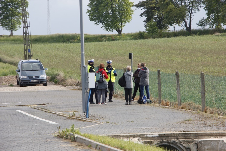 365. Łowicka Piesza Pielgrzymka na Jasną Górę - zatrzymanie przez policję